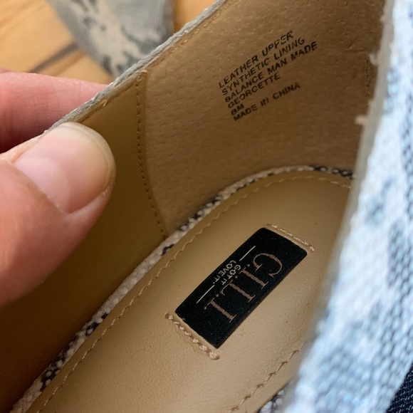 GILI leather snakeskin print georgette heels 8 - Picture 4 of 9